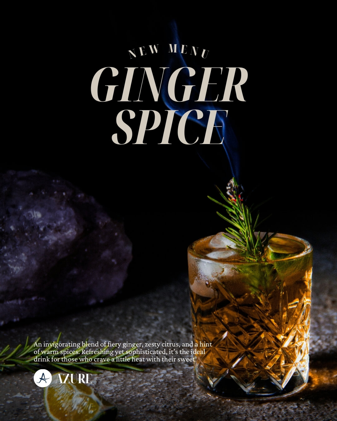 Social media graphic for cocktail bar