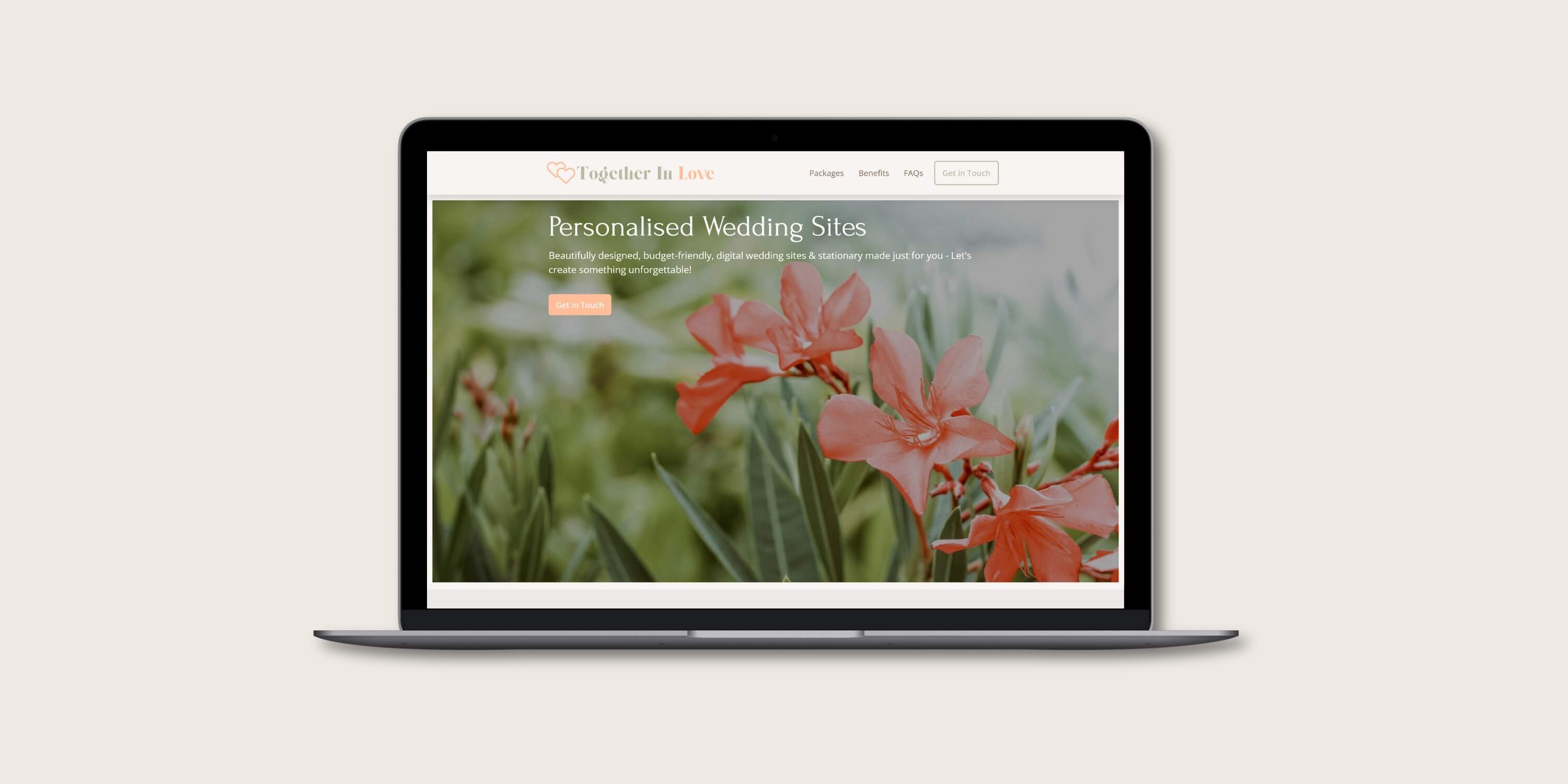 Website design & branding for wedding vendor